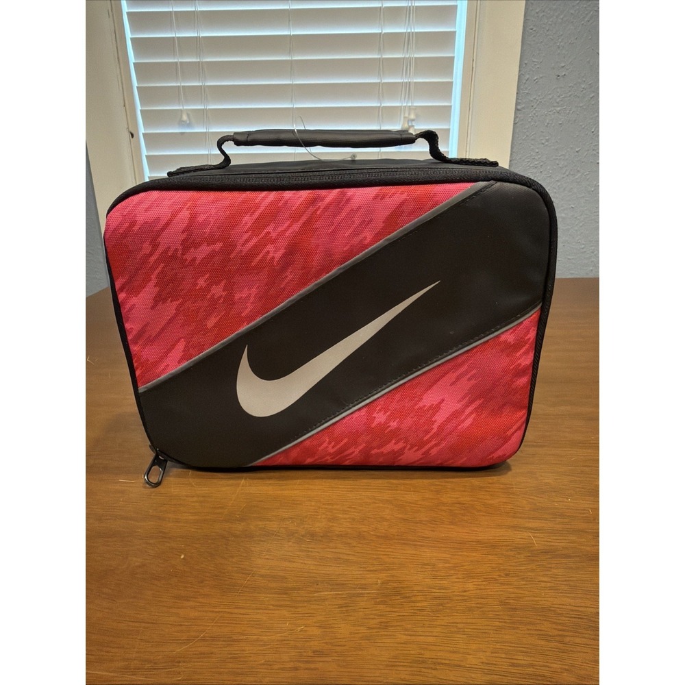Nike Lunch Box Bag Pink Black Insulated‎ Kids School Travel